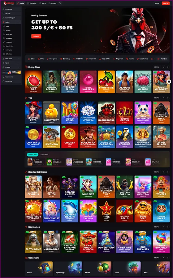 Roosterbet startseite