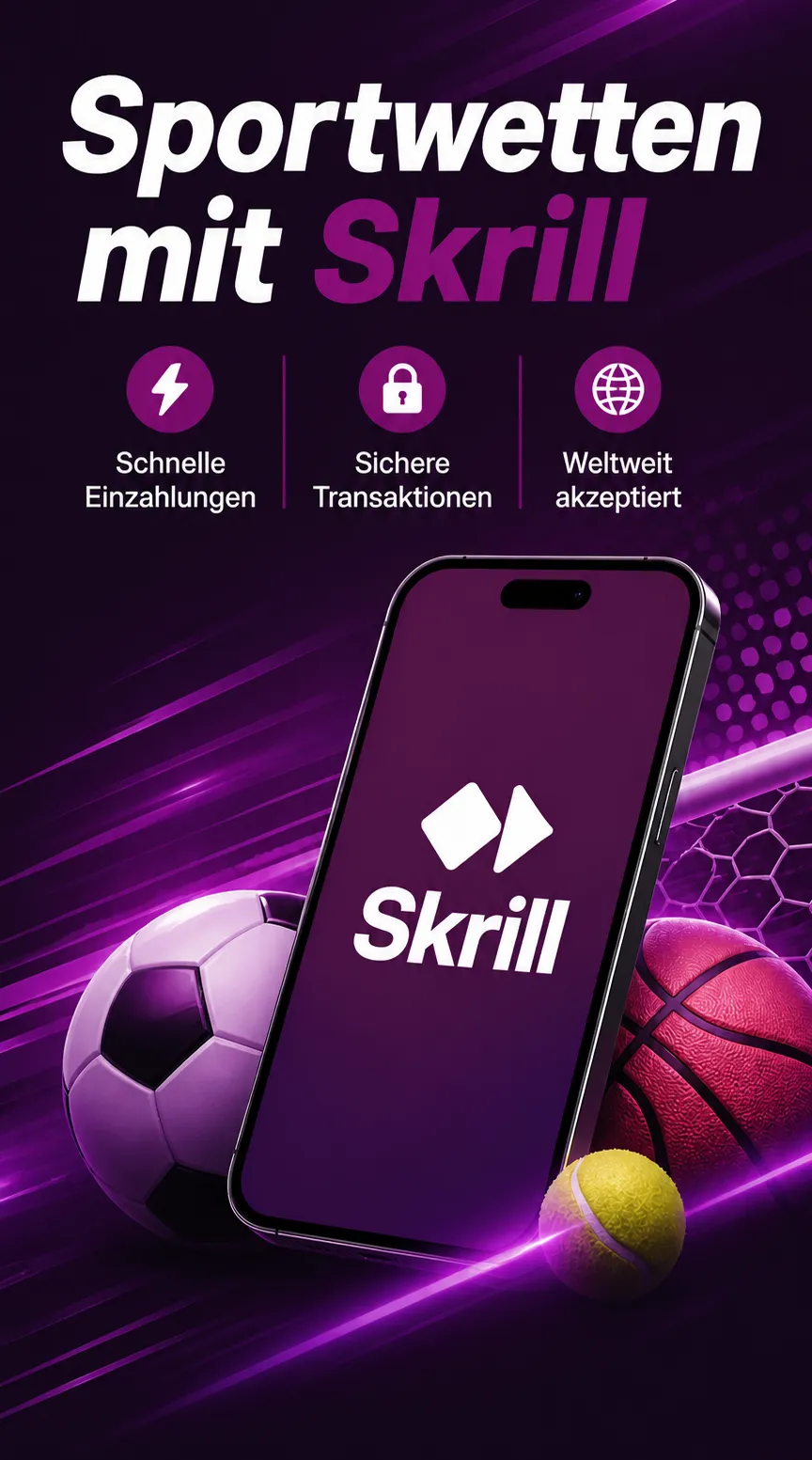 Sportwetten mit Skrill mibil